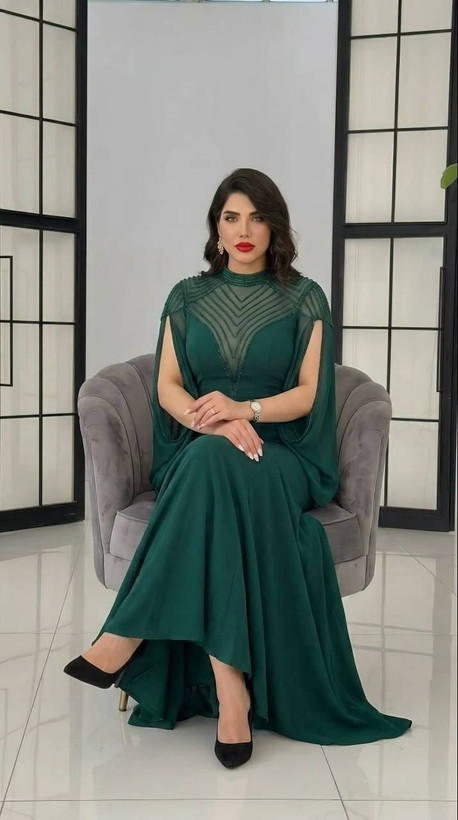 ماکسی مجلسی مایا ماکسی شیک دیزاین شده با سنگ کریستال
